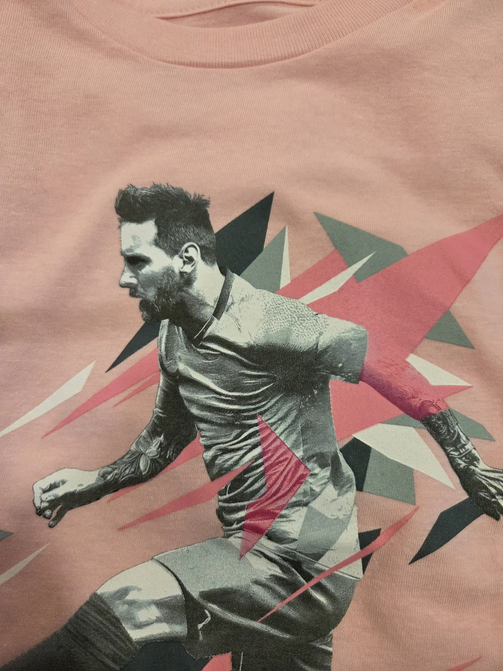 Messi Kids' Pink Short Sleeve Soccer Graphic Tee